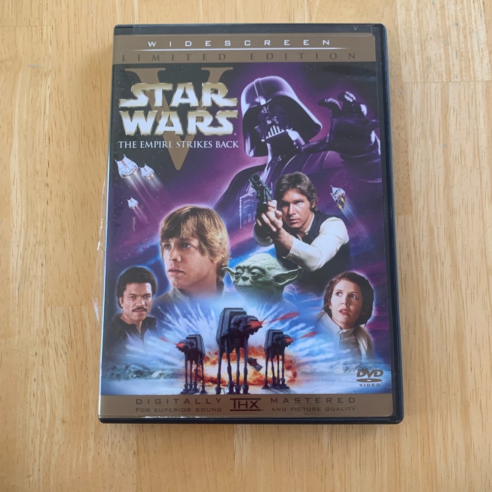 Star Wars The Empire Strikes Back Widescreen Two Disc DVD Limited Edition set.